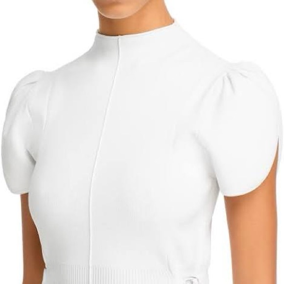 3.1 Phillip Lim Cream Pencil Top with Tie Front and Embellished Details for Work - Picture 2 of 3